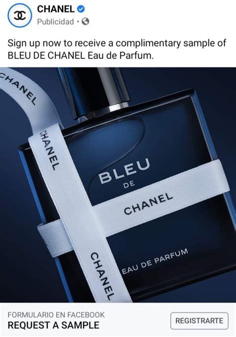 chanel cologne sampler|bleu de Chanel sample free.